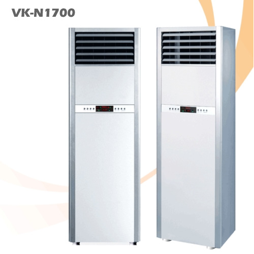 ★자동온도감지/켜짐예약★볼케노 슬림형 리모콘 오토스윙 온풍기 난방 히터(15~20형)[VK-N1700] 