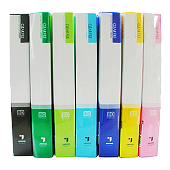 진홍 PP클리어화일 A4(80매) 흑색 #JF781 