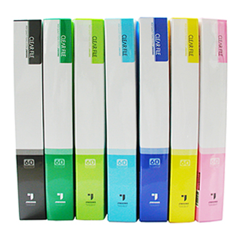 진홍 PP클리어화일 A4(60매) 청색 #JF761 