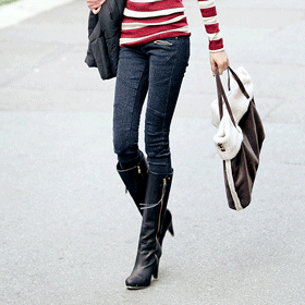 01211 지퍼 포켓 스키니 팬츠 