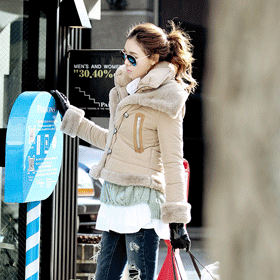 01185 2중 클로징 패딩 점퍼 