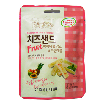 치즈샌드 파파야&망고&파인애플 