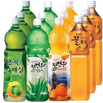 자연은1.5L (초록매실x3.알로에x3.제주감귤x3.꿀홍삼x3) 