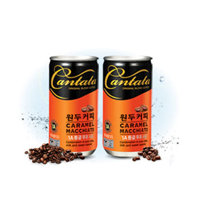 칸타타 카라멜마끼아또(200ml)캔 