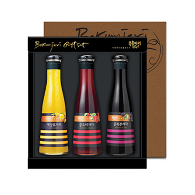 복음자리선물셋트차5호(꿀복분자430/액상유자540/오미자430)3종 