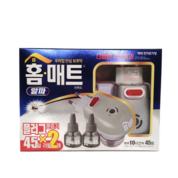 홈매트 알파 리퀴드 전자모기향 기계(45일x2개) 