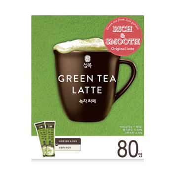 설록 녹차라떼 80T 