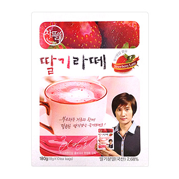 차뜨래 딸기라떼 