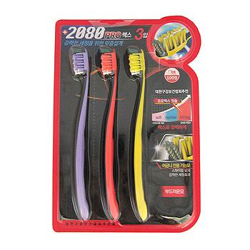 2080프로맥스칫솔3입 