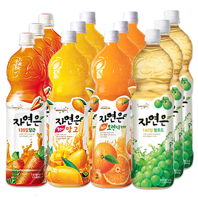 웅진 자연은 시리즈 4 [감귤2+당근2+망고2+오렌지2+포도2+초록매실2]