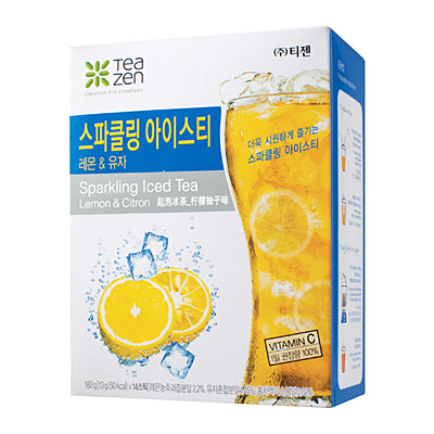 티젠스파클링아이스티182g(레몬&유자)14T