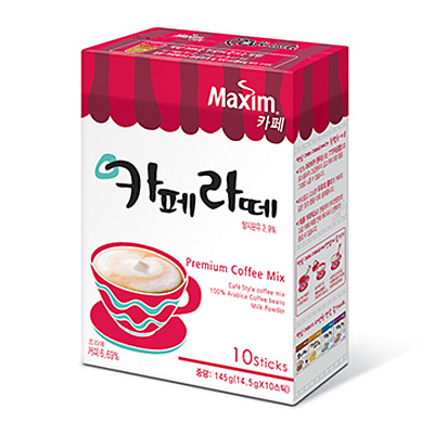 맥심카페 카페라떼 10T 