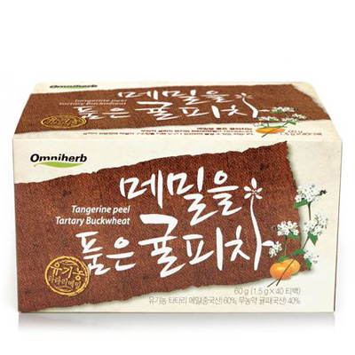 옴니허브 메밀을품은귤피차 40T 