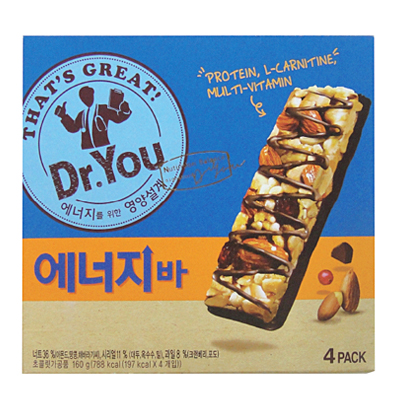오리온 닥터유 에너지바 160g(40gx4개입)
