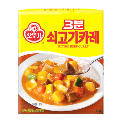 오뚜기3분쇠고기카레
