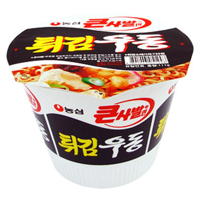 농심 튀김우동 큰사발 컵라면 大 (낱개) 