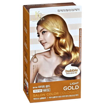 살롱컬러버블염모100ml(라이트골드)