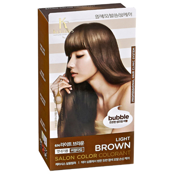 살롱컬러버블염모100ml(라이트브라운)