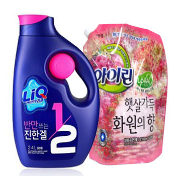 리큐 반만쓰는 진한 겔1/2(일반)(용기2.4L)