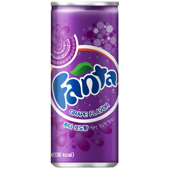 환타 포도 250ml캔 