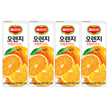 델몬트오렌지드링크190mlx4팩 