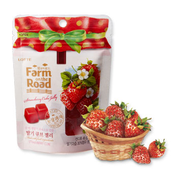 팜온더로드 딸기큐브젤리