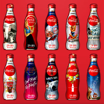 코카콜라 100주년 헤리티지 시리즈(유리병)