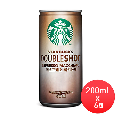 스타벅스더블샷 돌체에스프레소(200ml*6캔)단종18.03.26