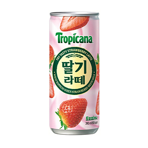트로피카나 딸기라떼