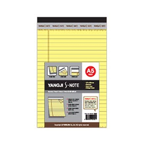 [양지사] S노트YSN1510 노랑(리갈패드) A5