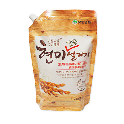 유한 현미깔끔설거지 1.2kg리필