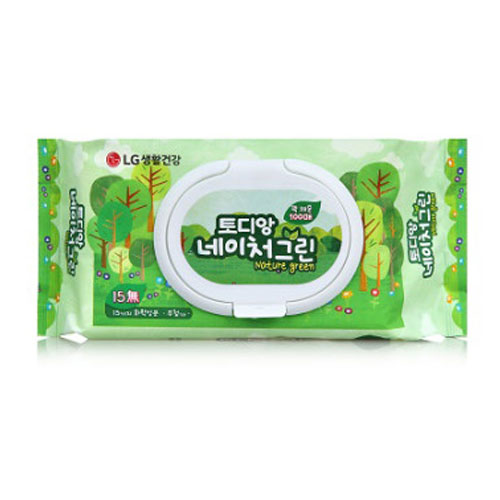 LG 네이처그린 물티슈 100매(캡형)