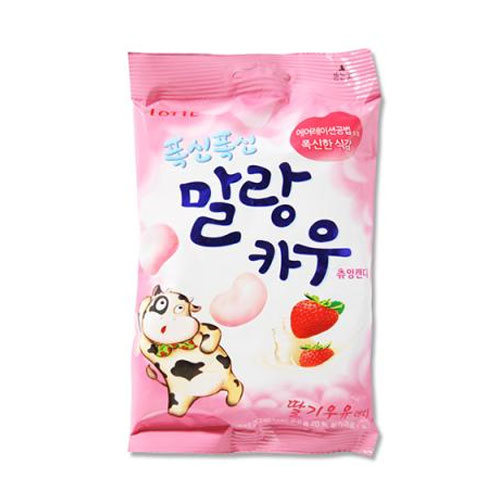 폭신폭신 말랑카우 딸기우유(小) 