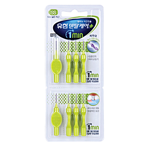 [유한양행]덴탈케어 원미닛 치간칫솔(굵기 SS)