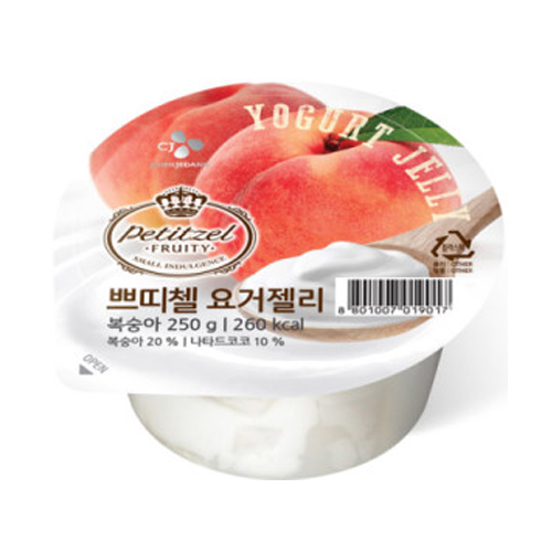 CJ 제일제당 쁘띠첼 요거젤리 복숭아 250g