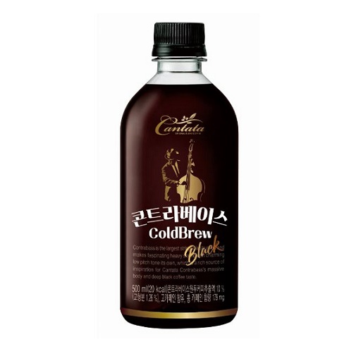 롯데칠성 칸타타 콘트라베이스 콜드브루 블랙 500ml