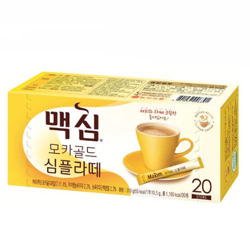 맥심모카골드 심플라떼