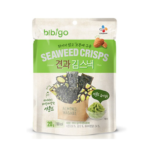 CJ 비비고 김스낵 아몬드 와사비 20g