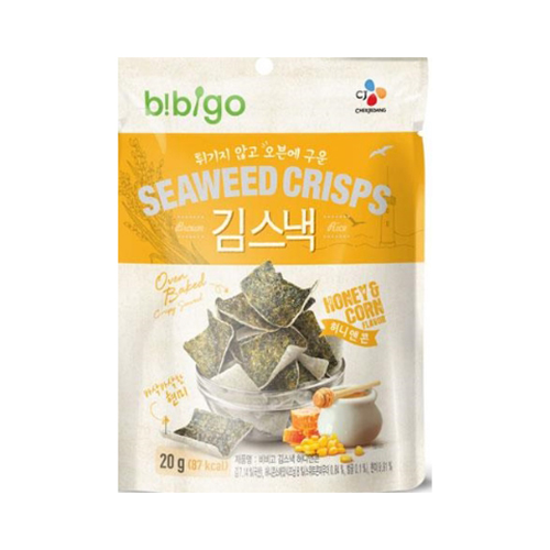 CJ 비비고 김스낵 허니앤콘 20g
