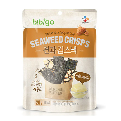 CJ 비비고 김스낵 아몬드 버터 20g