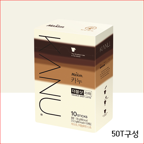 맥심 카누 더블샷 라떼 LATTE 13.5g*50T