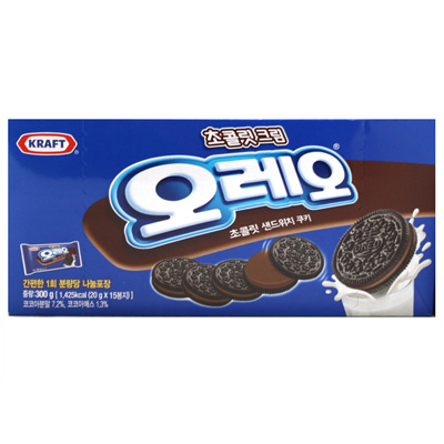 오레오 초콜릿크림 쿠키 300g