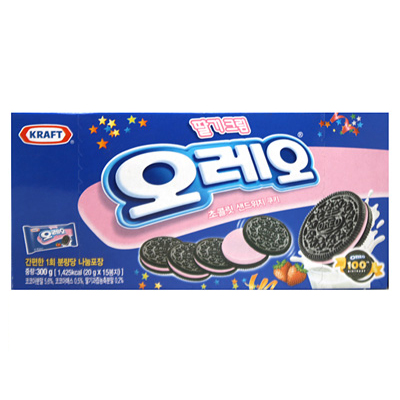 오레오 딸기크림 쿠키 300g