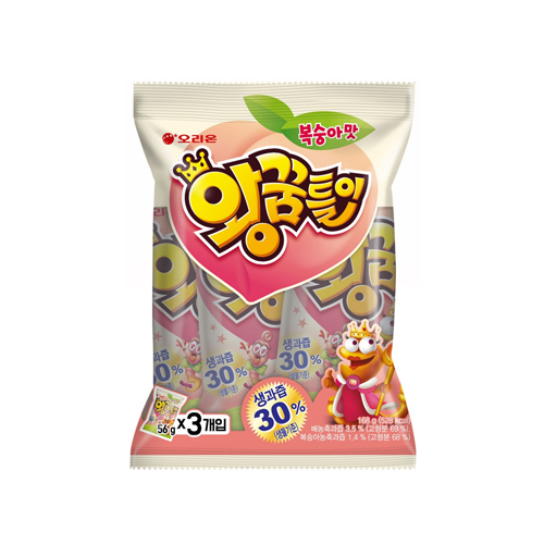 오리온 왕꿈틀이 복숭아맛 3개입