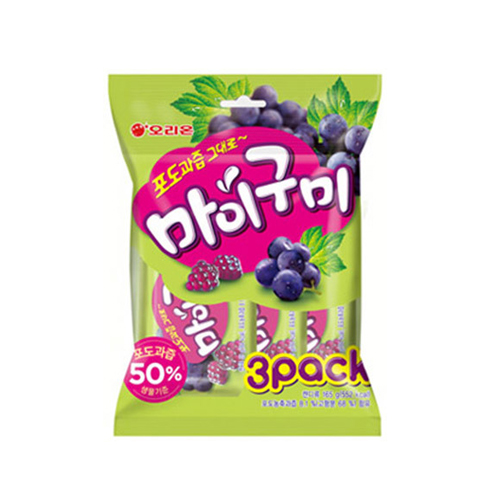오리온 마이구미 포도 3입 165g   