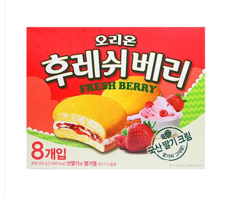 오리온 후레쉬베리8P 224g