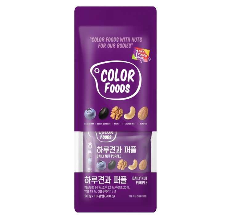 컬러푸드 하루견과 퍼플 20g*10개입
