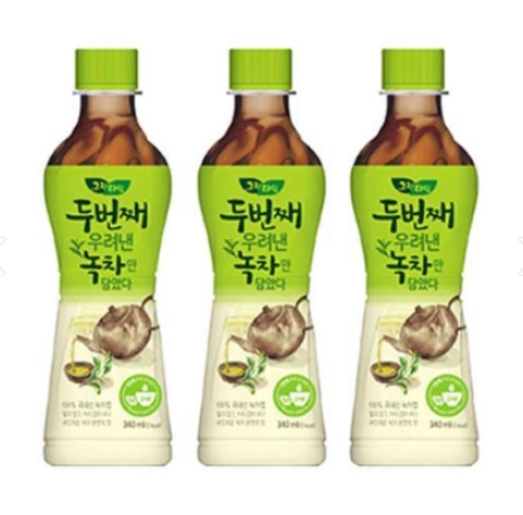 동아오츠카 그린타임 340ml 두번째우려낸녹차만 담았다~