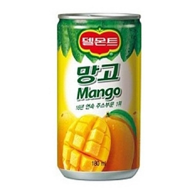 롯데칠성 델몬트 망고 180ml캔 