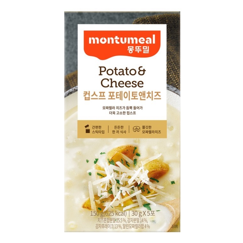 ★신상품★ 몽뚜밀 컵스프 포테이토치즈 30g x 5개입